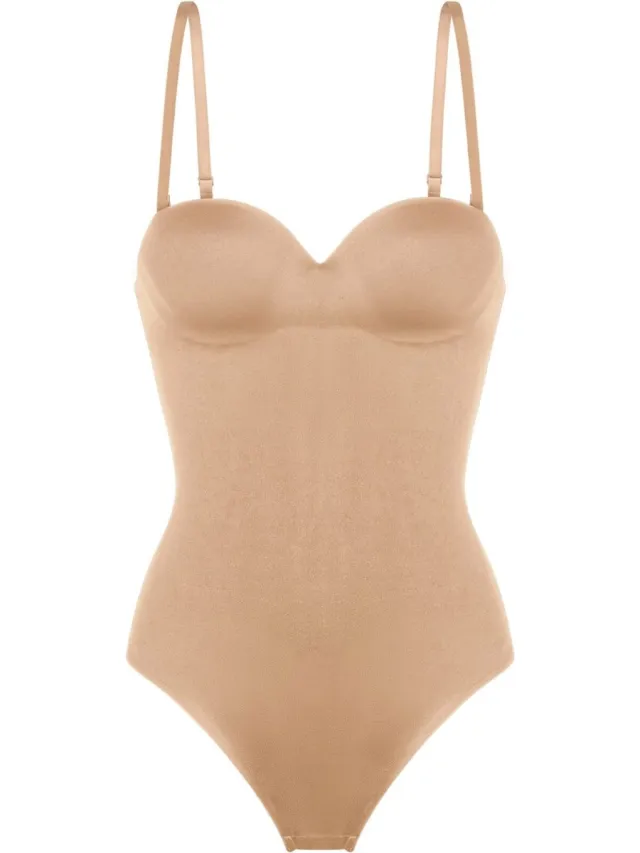 Dorina Corrigerende Body - Dames body - Naadloos - Sublime Sculpt - Licht voorgevormde cups - Verstelbare bandjes - 85B - Zwart