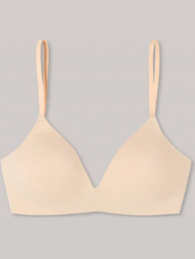 Schiesser Invisible Soft dames BH, voorgevormd zonder beugel, Beige - Maat: