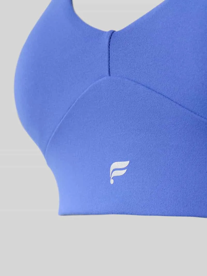 Fabletics Bustier met Labelprint Model 'PURELUXE LONGLINE' blauw, foto 3