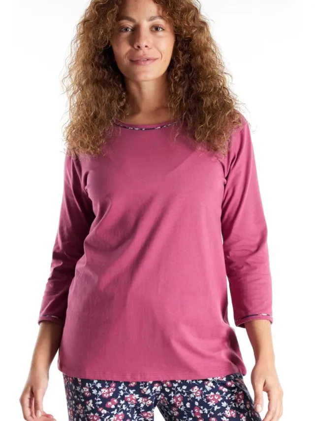 Götzburg Gotzburg dames Pyjama 250296 425 rot-mittel-allover motief