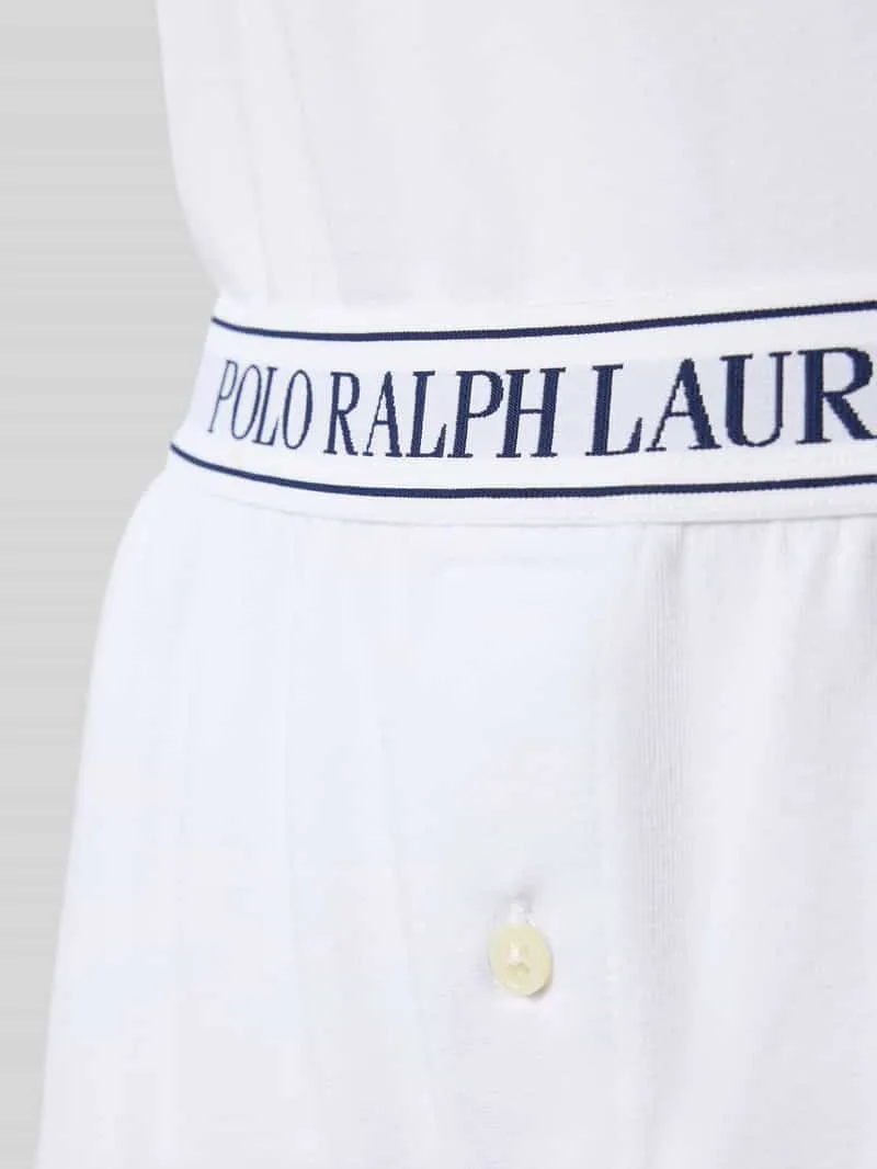 Polo Ralph Lauren Pyjama met logostitching en elastische band met logo offwhite, foto 3