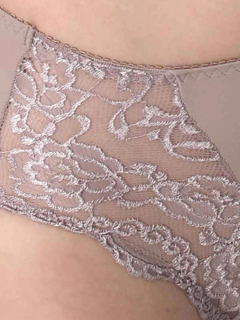 Sassa Mode Classic Lace maxislip taupe, foto 6