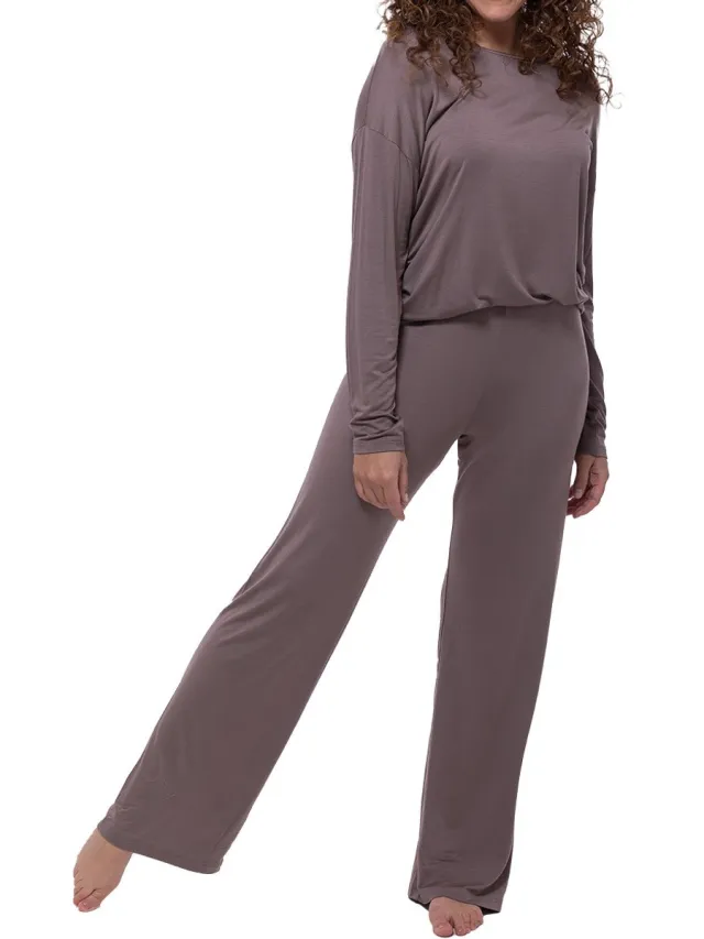 Mey Dames pyjama Pure Chic milk`n coffee