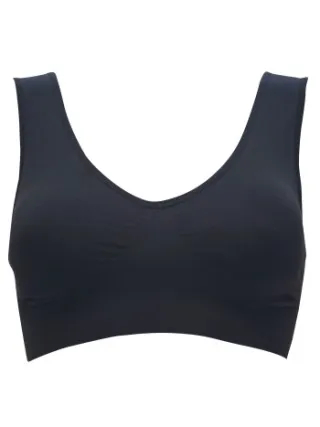Missya Lucia bamboe bh-top met brede bandjes zwart Beige,Zwart