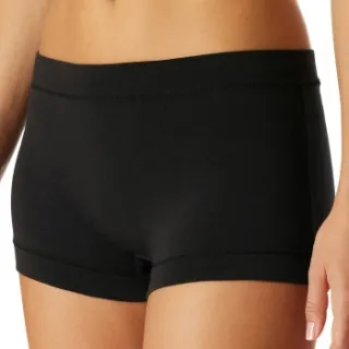 Schiesser Unique Cotton boyshort zwart Zwart,Beige,Wit