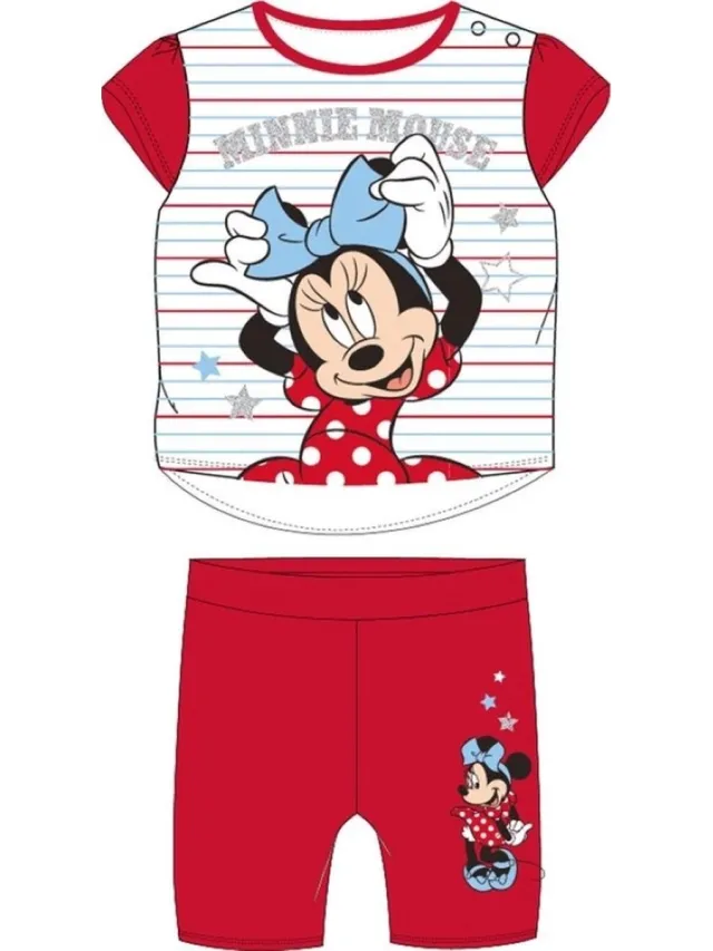 Minnie Mouse pyjama - Disney shortama - rood