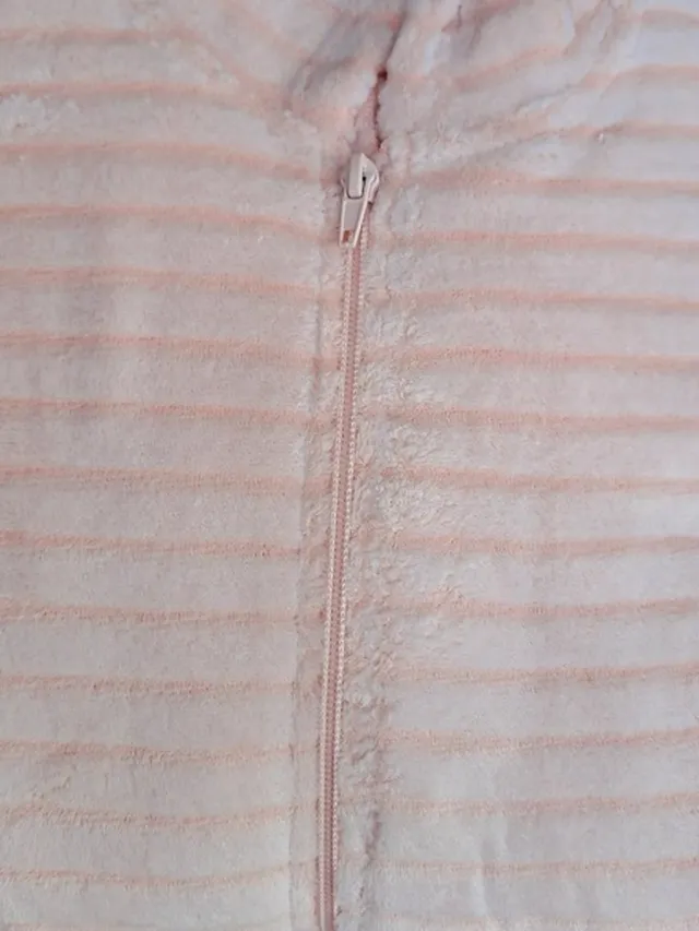 Cocodream Quality Cocodream dames onesie fleece - Schaduwstreep Rabbit - roze Roze, schaduwstreep rabbit