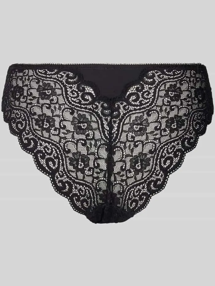 Triumph Slip in semi-transparant design, model 'AMOURETTE' zwart, foto 2