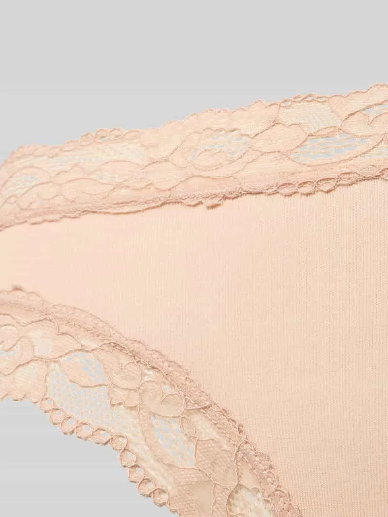 SKINY slim fit slip met kant model 'Rio' beige, foto 3
