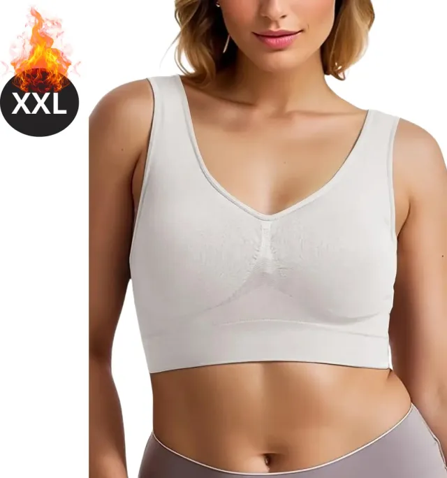 Nivard BH Zonder Beugel - Zonder Bandjes - Push-up Bh's - Comfort Beha - Gemengd - Comfortabel - Ivoorwit