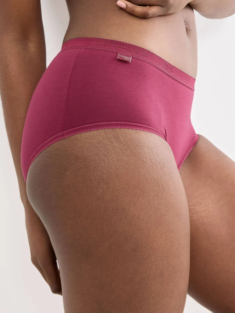 Sloggi Basic+ midi hipsters 4-pack rood/bruin/wit, foto 6