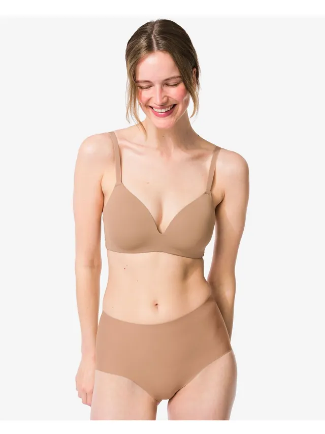 HEMA Medium corrigerende damesslip hoge taille lichtbruin (lichtbruin)