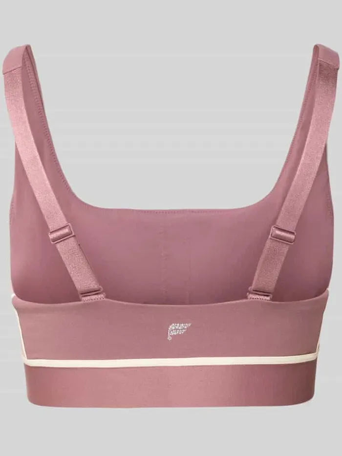 Fabletics Slim fit sport bh met logodetail oudroze, foto 2