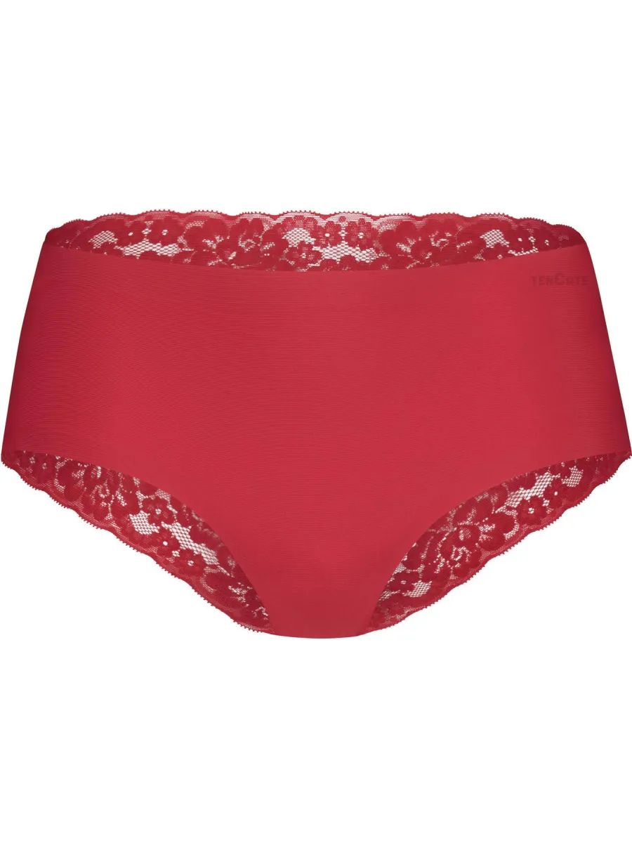 Ten Cate Secrets naadloze hipster met kant rood, foto 2