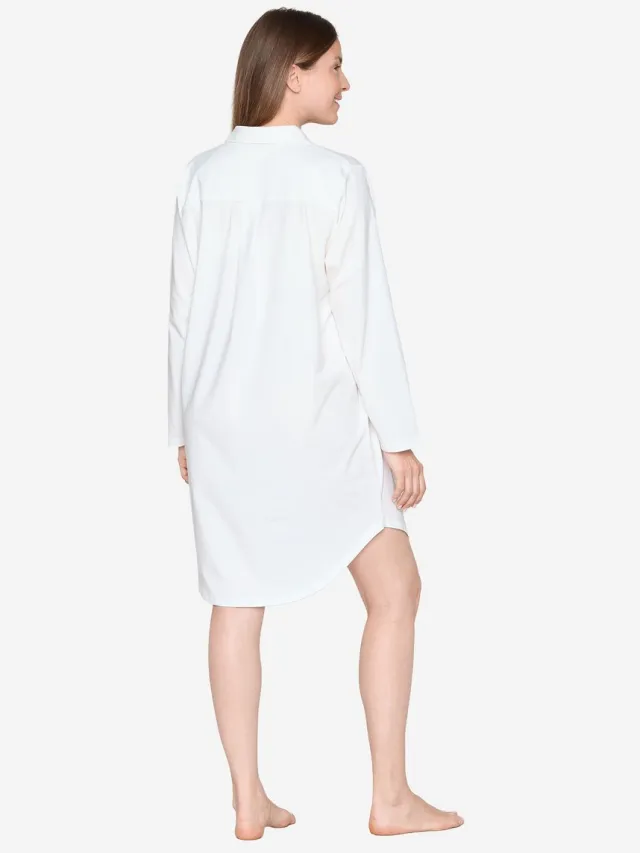Joop! Nachthemd Loungewear OPEN WHITE