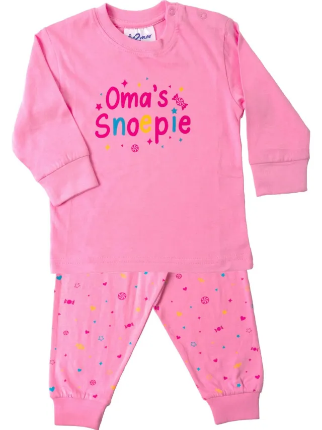 Fun2Wear Pyjama Oma's Snoepie Roze