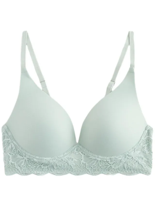 Next Dames - Ultimate Comfort loungebeha, met vulling, zonder beugel - Groen Light Green