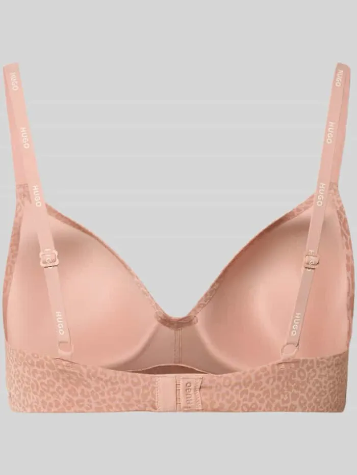 Hugo bh in luipaardprint met all-over motief model 'SHADOW BRALETTE' beige, foto 2