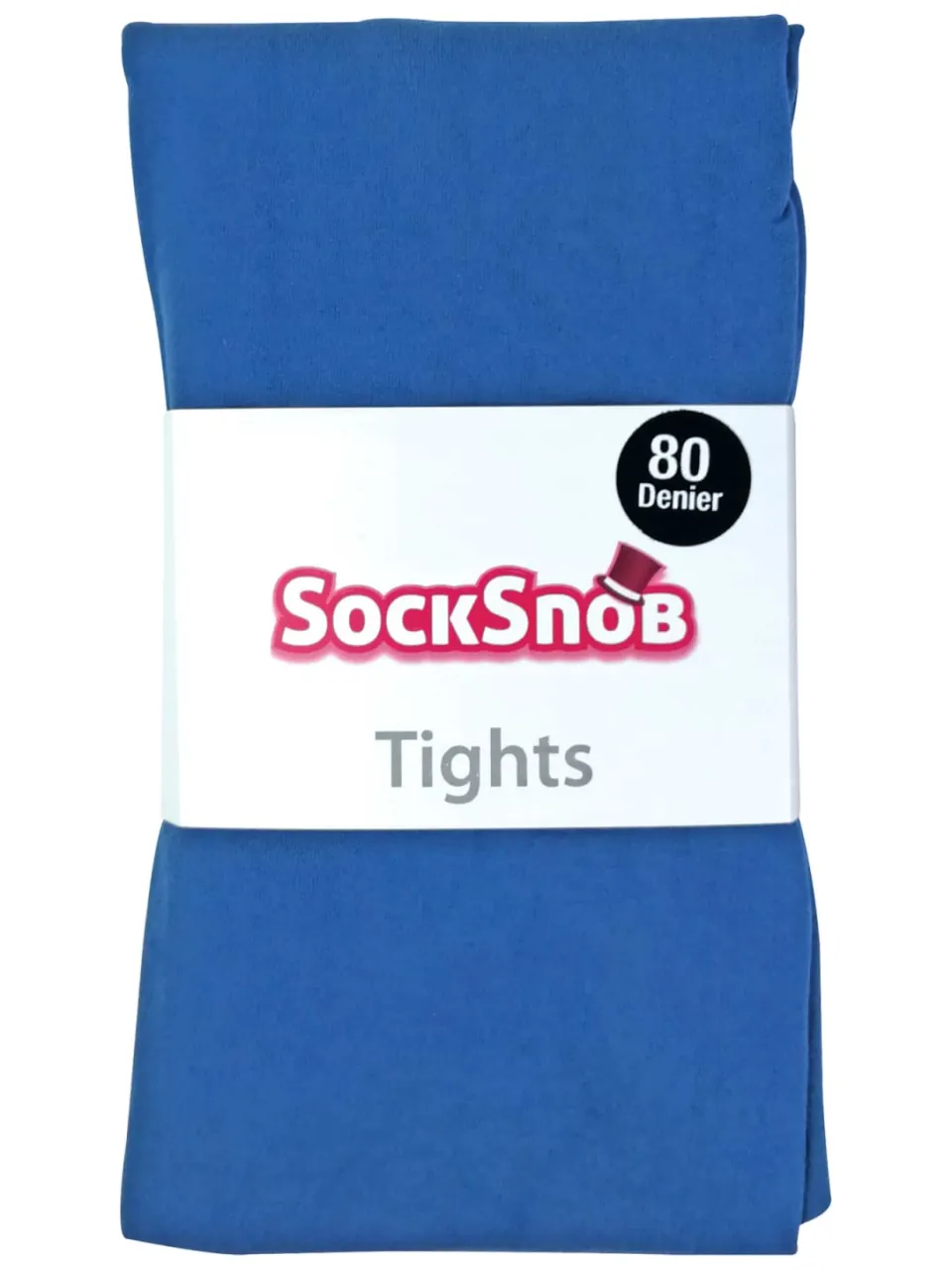 Sock Snob Dames 80 denier ondoorzichtige effen gekleurde panty's - Maanlichtblauw indigoblauw, foto 2