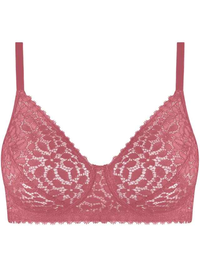 nur die Bügelloser BH Lace Roze