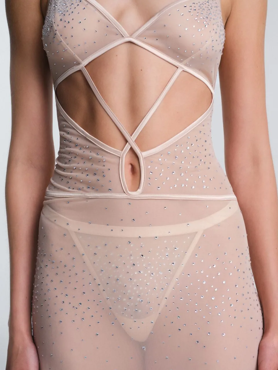 Penti Glitter Brei Maxi Lounge Jurk steen, foto 2