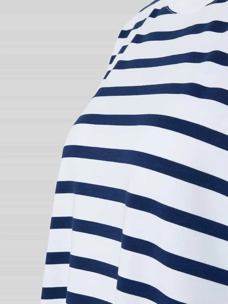 Mey Breezy Stripes nachthemd wit/donkerblauw, foto 7