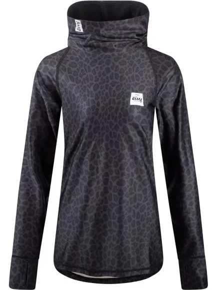 Eivy Icecold Top New top donkergrijs met luipaardprint