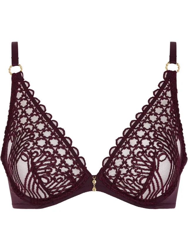 Aubade Sweet Obsession Triangel Beugel Bh 7CF12 Deep Berry - maat EU 75E / FR