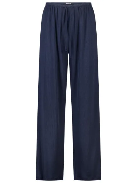 America Today pyjamabroek met ajourdetails - donkerblauw, foto 2