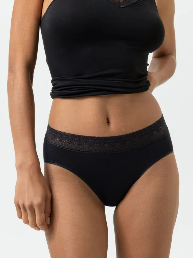 Mey Tailleslip Serie Modal Lace Zwart