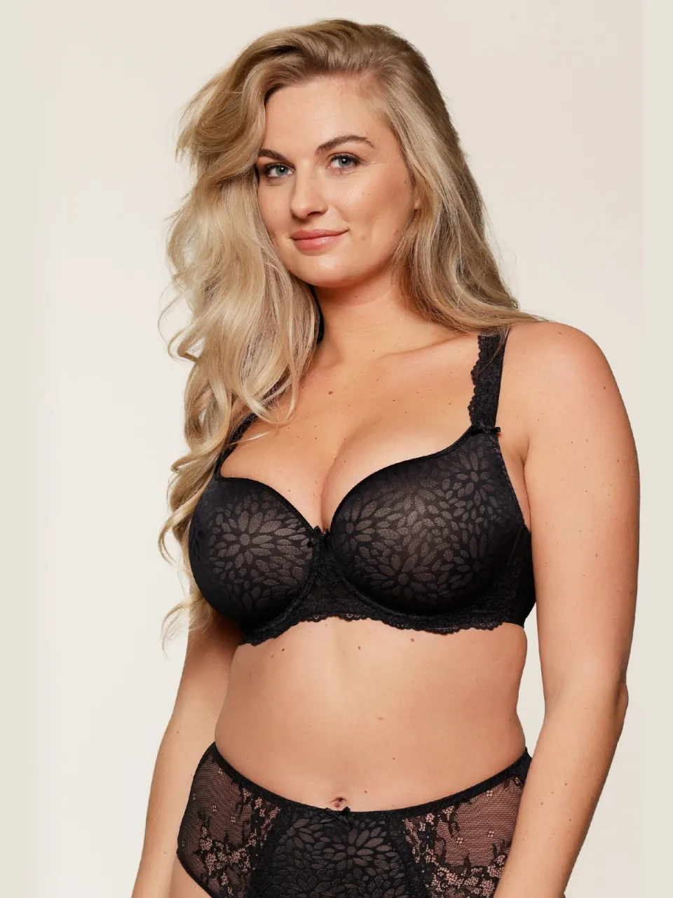 Lingadore DAILY T-Shirt BH - Plus Size Zwart