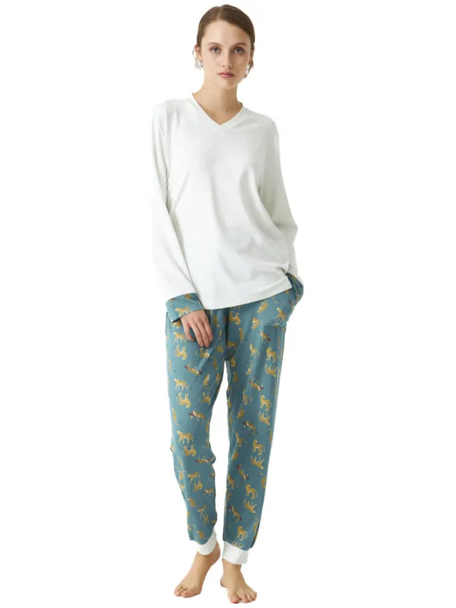 J and J Brothers J&j Brothers JJB2 pyjamaset blauw