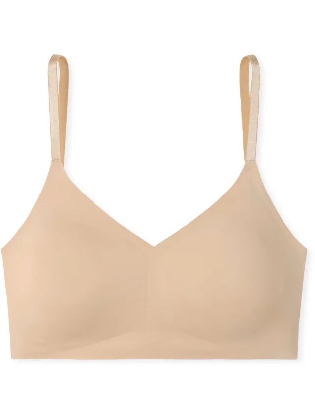 Schiesser Invisible Soft Bustier - uitneembare pads - Dames Beha zand beige sand