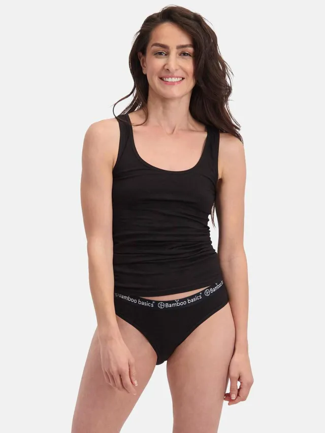 Bamboo Basics Yara slip zwart, foto 3