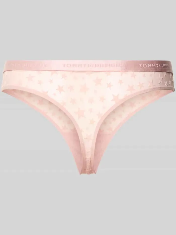 Tommy Hilfiger string met all-over motief donkerblauw, foto 2