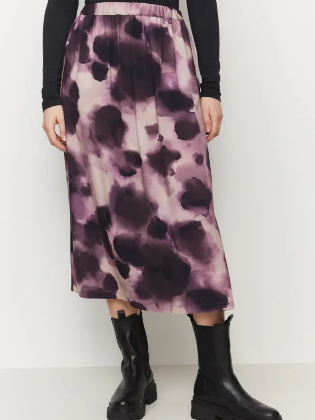 recolution dames vegan Rok Holly Waterdrop Donkere Druif Paars