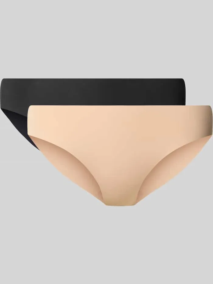 Jake*s Casual Slip met label in reliëf in set van 2 Hazelnoot