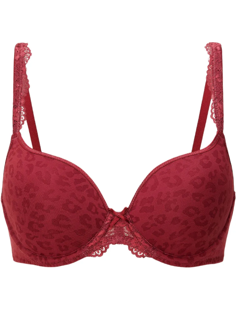 Lingadore Daily voorgevormde T-shirt-bh met beugel donkerrood, foto 2