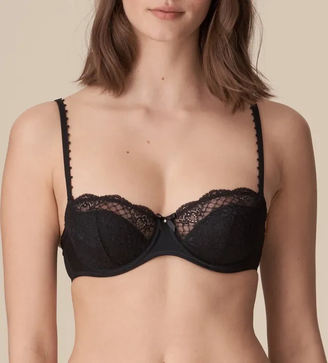 Marie Jo Pearl Voorgevormde Balconette Bh 0102125 Zwart - maat EU 80C / FR