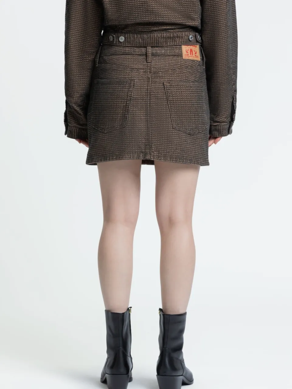 Kings Of Indigo dames vegan Rok Candi Cord Dewintery Bruin, foto 2