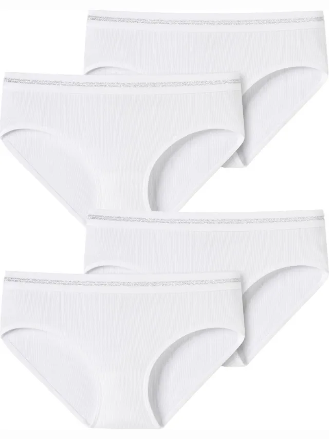 Schiesser Panty Lang Leven Rib wit