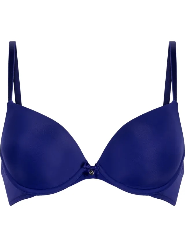 Hunkemöller Dames Lingerie Voorgevormde beugel bh Plunge - Blauw