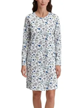 Calida Flower Nights Nightdress Versch.kleure/Patroon,Roze