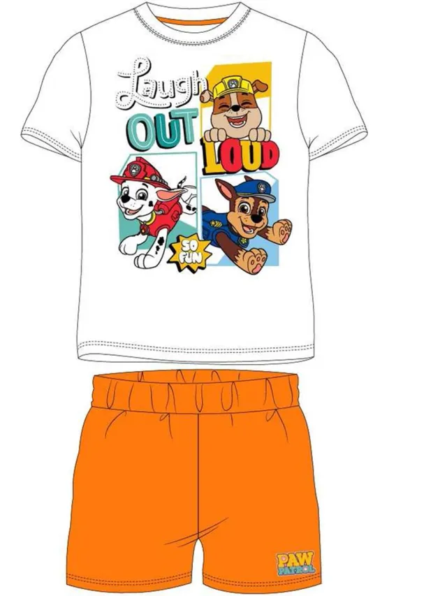 Nickelodeon Paw Patrol Shortama/pyjama Oranje