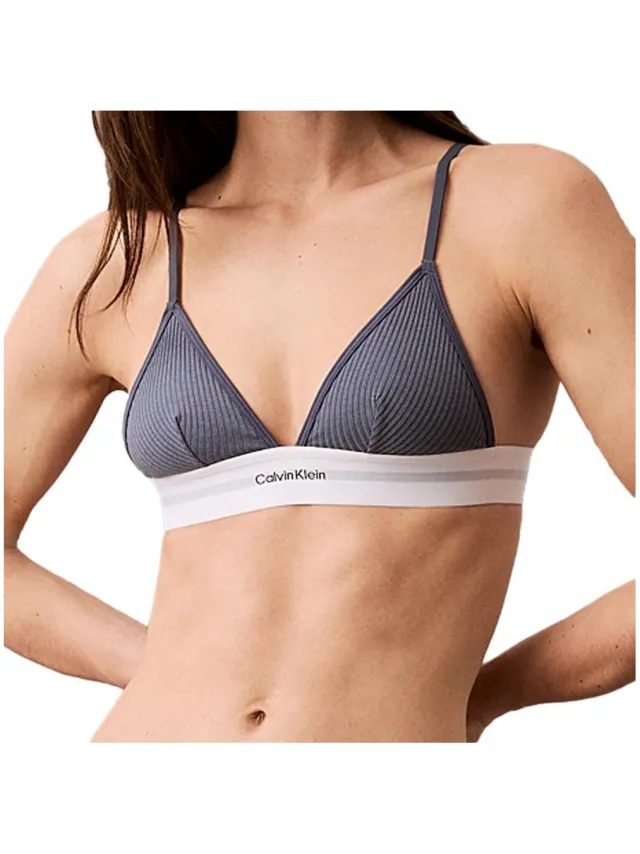 Calvin Klein Strapless/Verwijderbare bandjes Calvin Klein Jeans Unlined Triangle Grijs