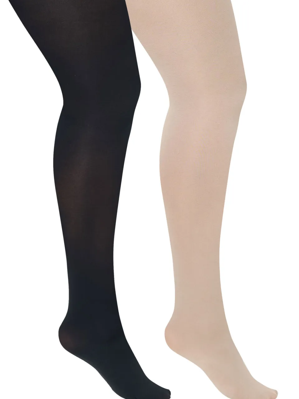 Yours 2Pack Huidkleurige En Zwarte Panty's Van 100 Deniersize 44-48, foto 2