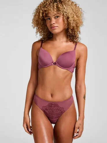 Hunkemöller Voorgevormde beugel bh Plunge Paars