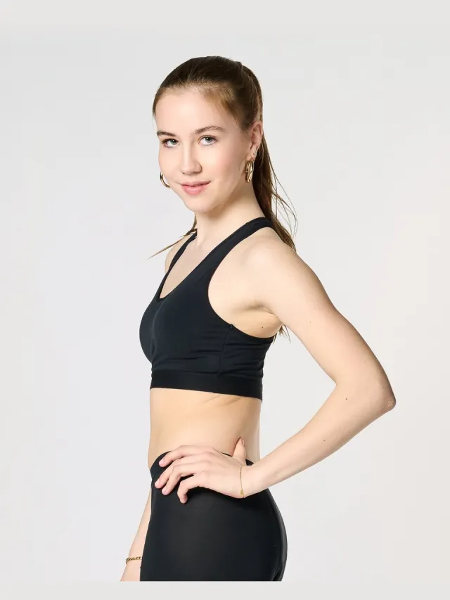 moodies period undies Moodies menstruatie ondergoed - Bamboe Comfy Top - maat 164/170 (S) Zwart