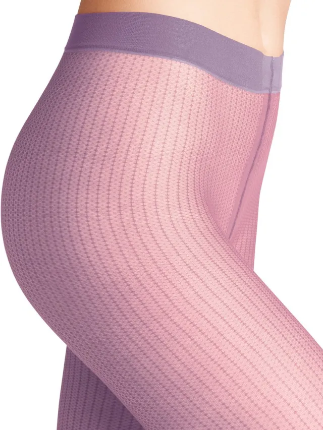 Falke Body Chain 12 DEN ultra transparent materiaal transparent 12 DEN Panty dames paars-M purper 8972