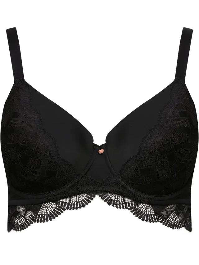 TruYou Dames - Beugel BH kant zachte cups - Zwart